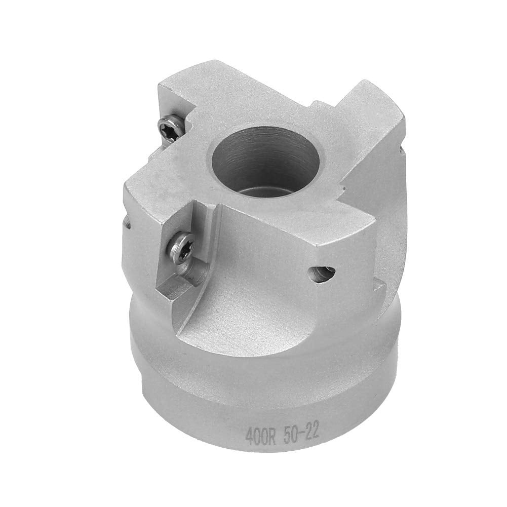 Freza frontala, cap frezare 50 mm cu 10 placute amovibile din carbura APMT1604, pentru masina CNC, burghiu vertical, multifunctionala