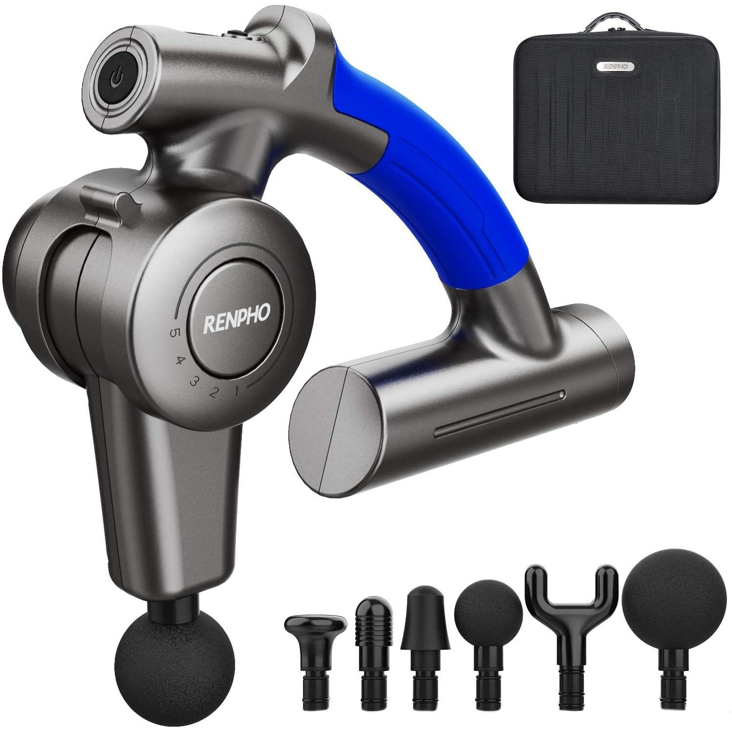 Aparat de masaj Profesional RENPHO gun , Pistol de masaj muscular , Multifunctional, Portabil, Reglabil