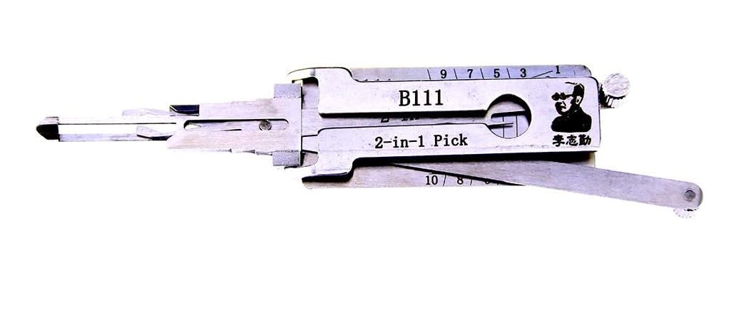 Instrument decoder B111 2 in 1, pentru deblocat/decodat yale autoturisme, profesional, multifunctional