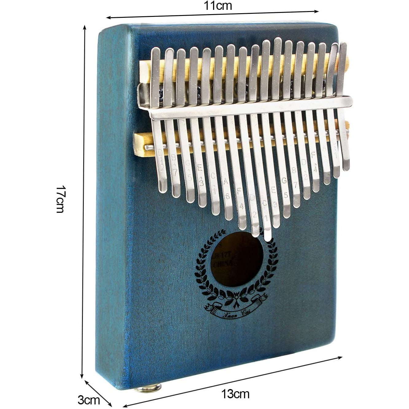 Kalimba electrica , instrument muzical cu 17 note, interfata de difuzor, mufa de 6mm