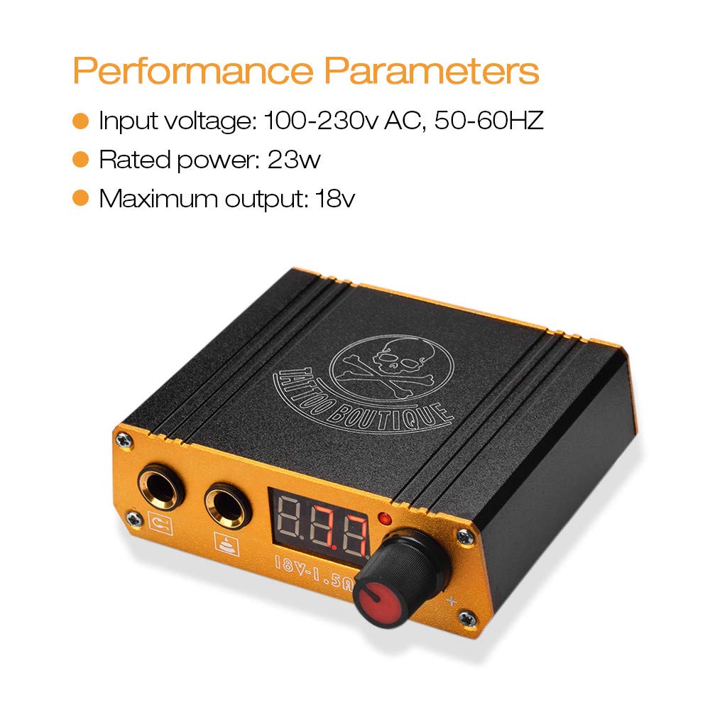 Sursa de alimentare LCD pentru aparat de tatuat, 23W 18V, voltaj reglabil, cu carcasa metalica, dimensiuni reduse, Atomus