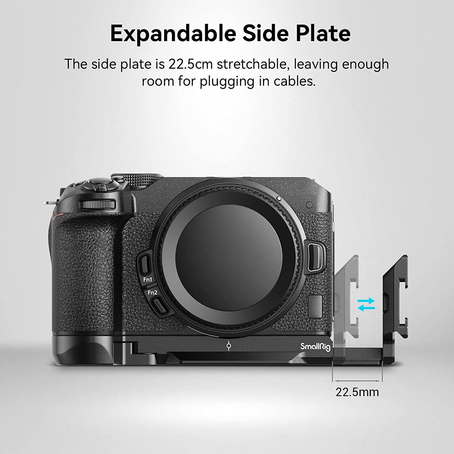 Placa de montare tip L, bracket cu eliberare rapida tip Arca pentru Nikon Z 30, din aluminiu, reglare orizontala si verticala, cu filete 1/4", Smallrig 3860
