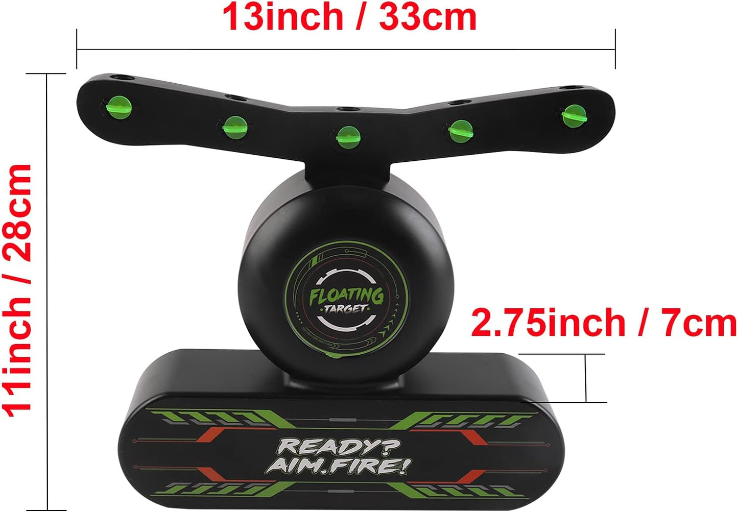 Set Blaster, cu tinta plutitoare si tinta fixa fosforescenta, 2 pistoale de jucarie, 2 bratari, 10 bile si 20 de sageti din spuma, compatibil Nerf, +8 ani