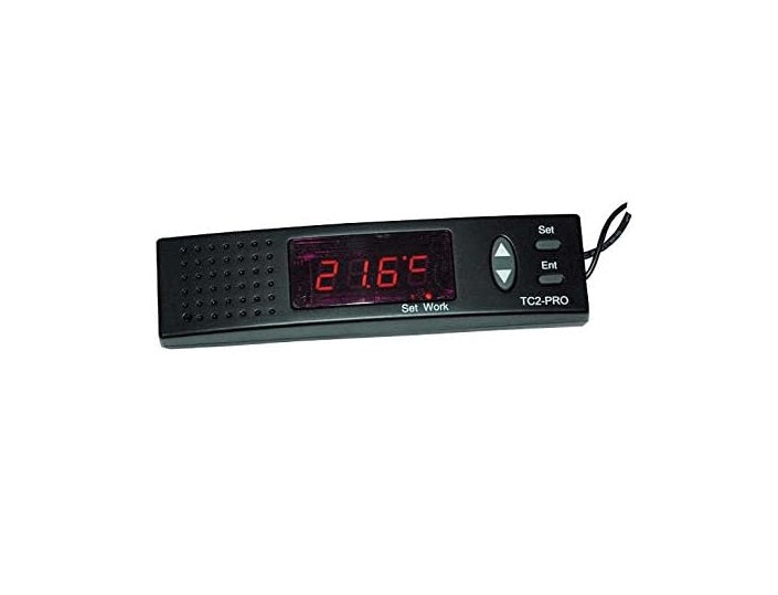 Termostat digital TC2-PRO cu setare zi / noapte pentru terariu, 0°C la +50°C, maximum 1000 W, cu afisaj si functie de alarma