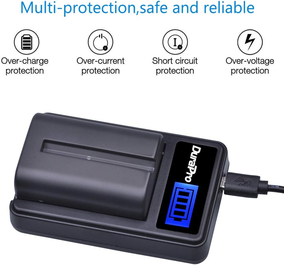 Set de 2 acumulatori NP-FM500H si incarcator USB LCD, pentru Sony a99, a77, a58, a57, a65, a68, a200, a300, a350, a450, a500, a550, a560, a700, a850, a90