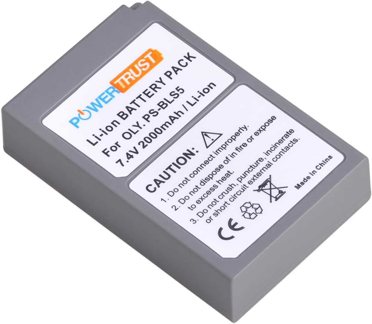 Set de 2 acumulatori BLS-50 BLS-5 2000 mAh si incarcator dual, compatibil cu Olympus Pen E-P7 E-PL10 E-PL9 E-PL8 E-PL7 E-PL6 E-PL5 E-PL3 E-PL1s E-PM2, OM-D E-M5 Mark III III S, Stylus 1