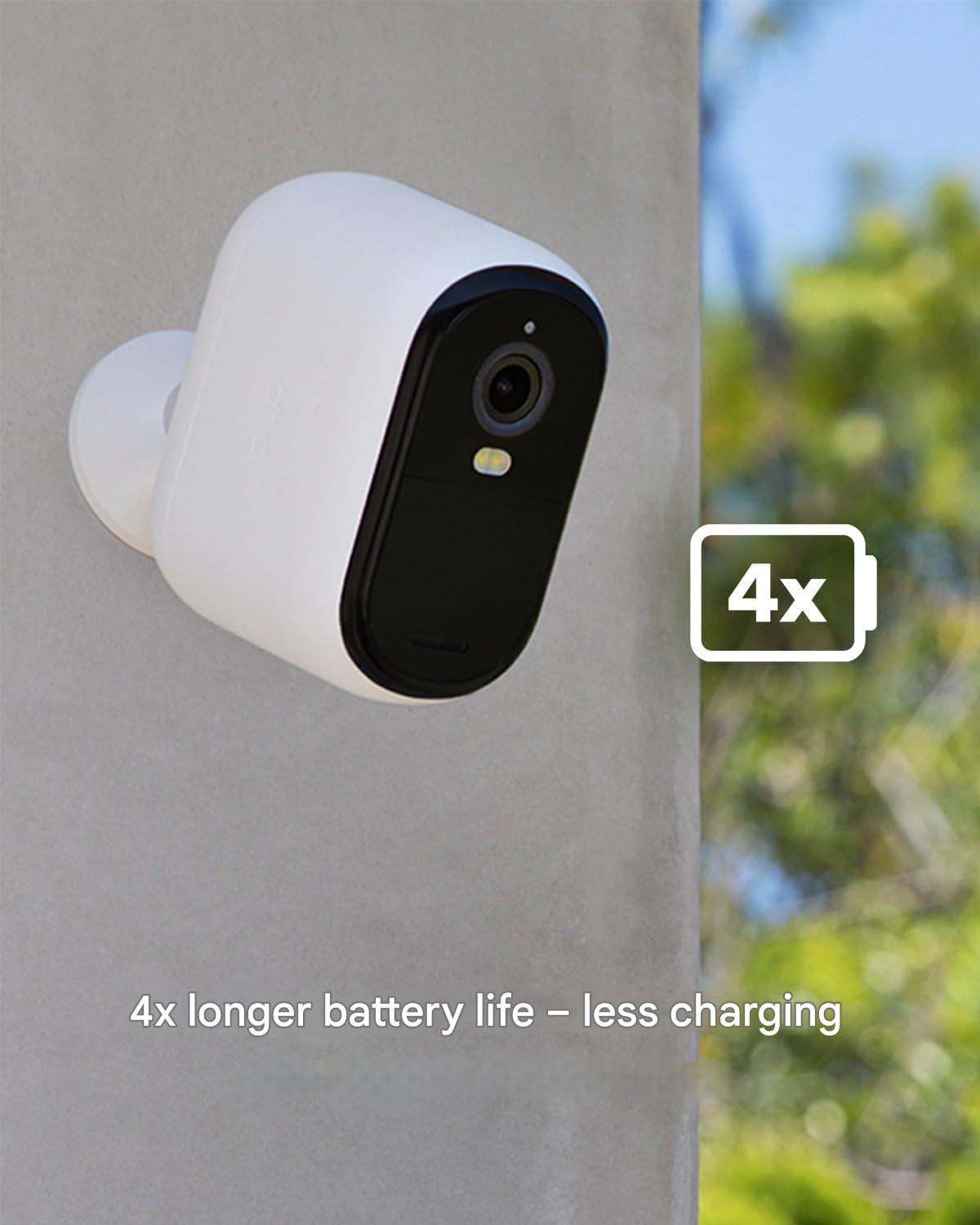Camera de supraveghere Arlo Essential 2K HD, 3 XL, cu baterie 2K, set de 3 bucati, WiFi, wireless, video HD 1080p, vedere nocturna color, lumina, senzor de miscare, alarma, audio bidirectional, cu aplicatie