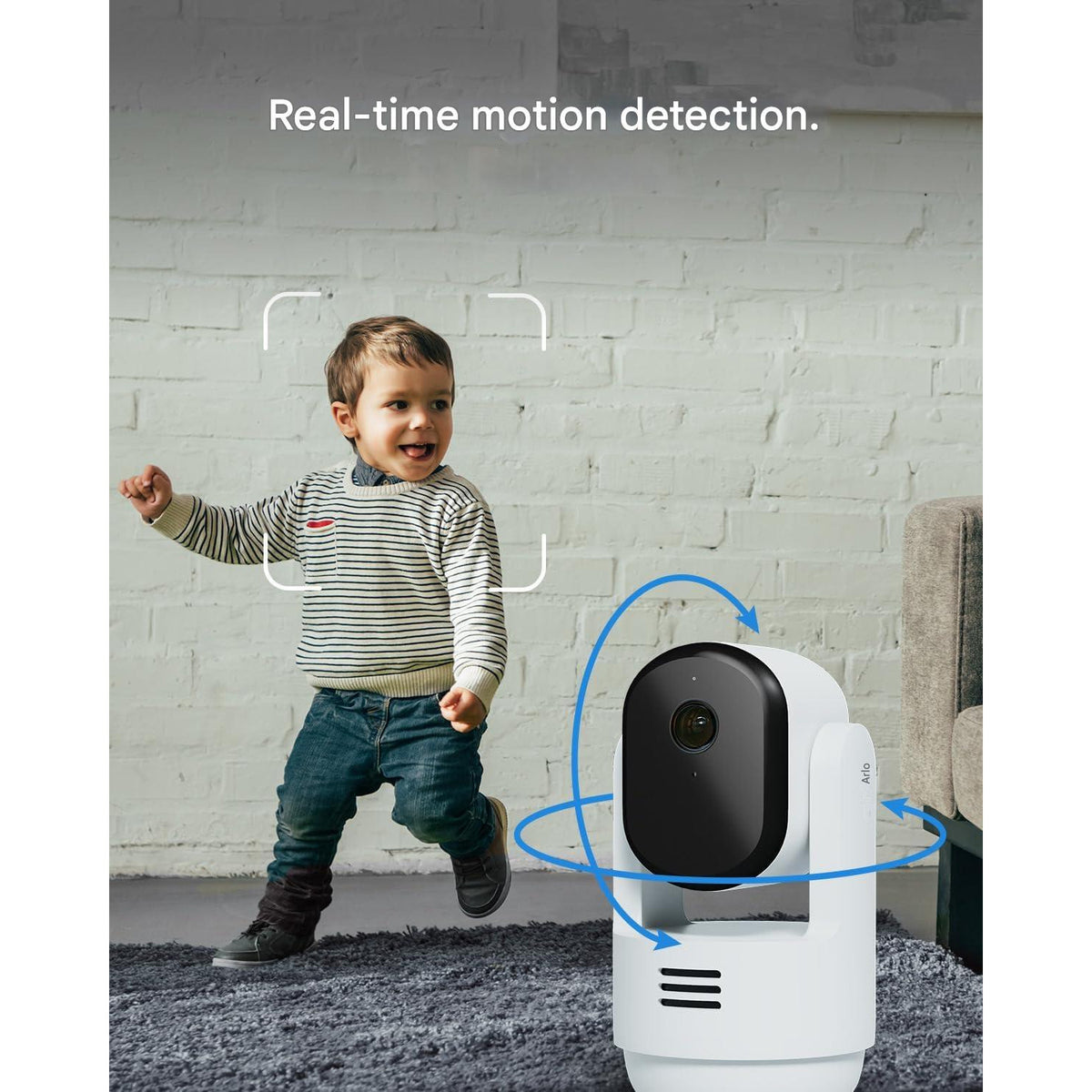 Camera de supraveghere Arlo Indoor 3 HD PTZ, set 2 bucati, video 1080p, cu WiFi, vedere nocturna color, rotire 360º panoramica, inclinare si zoom, alarma, audio bidirectional, urmarire miscare inteligenta, mod confidentialitate