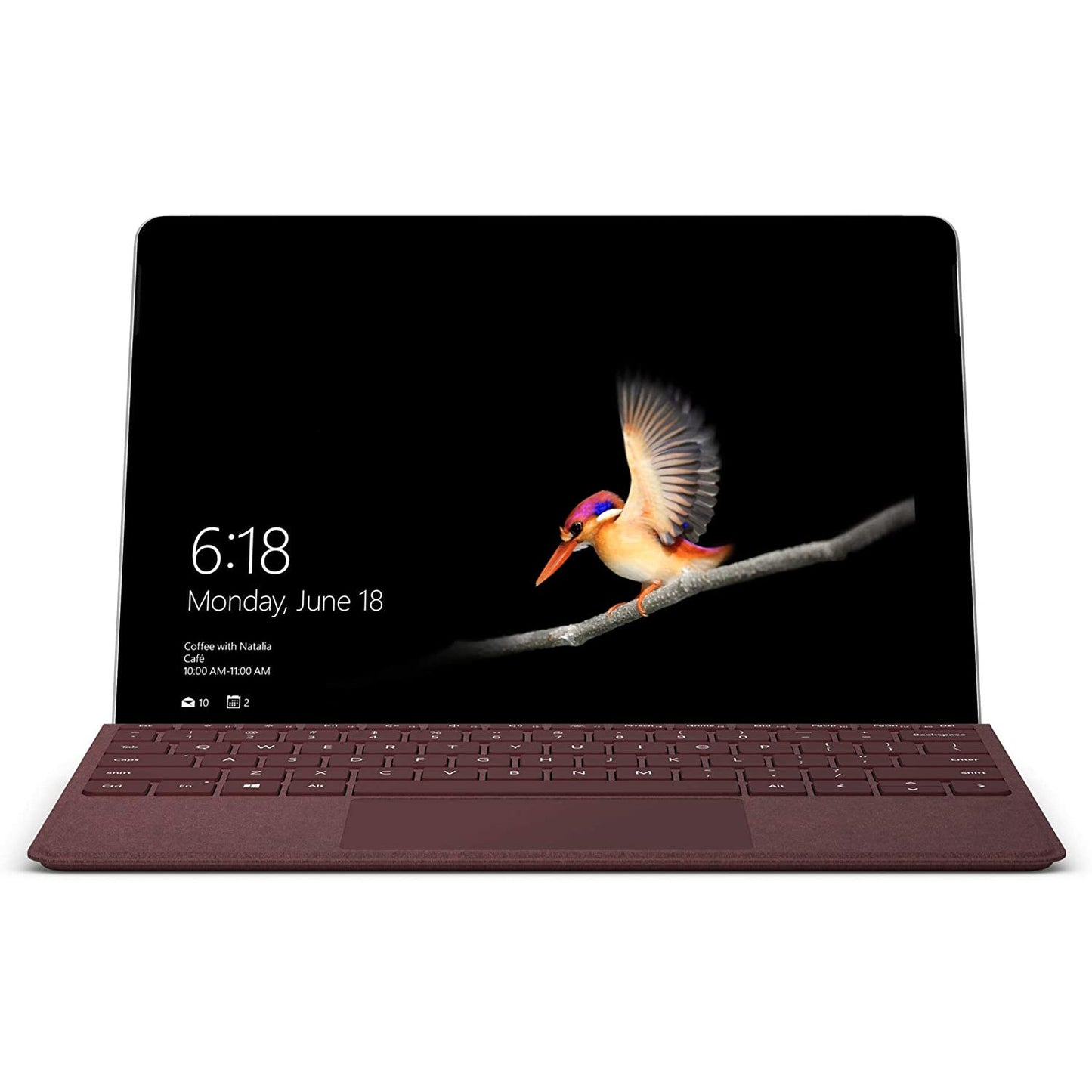 Tastatura Microsoft Surface Go Go 3 2021, Go 2 2020, Surface Go 2018 Type Cover, Visiniu (Burgundy)
