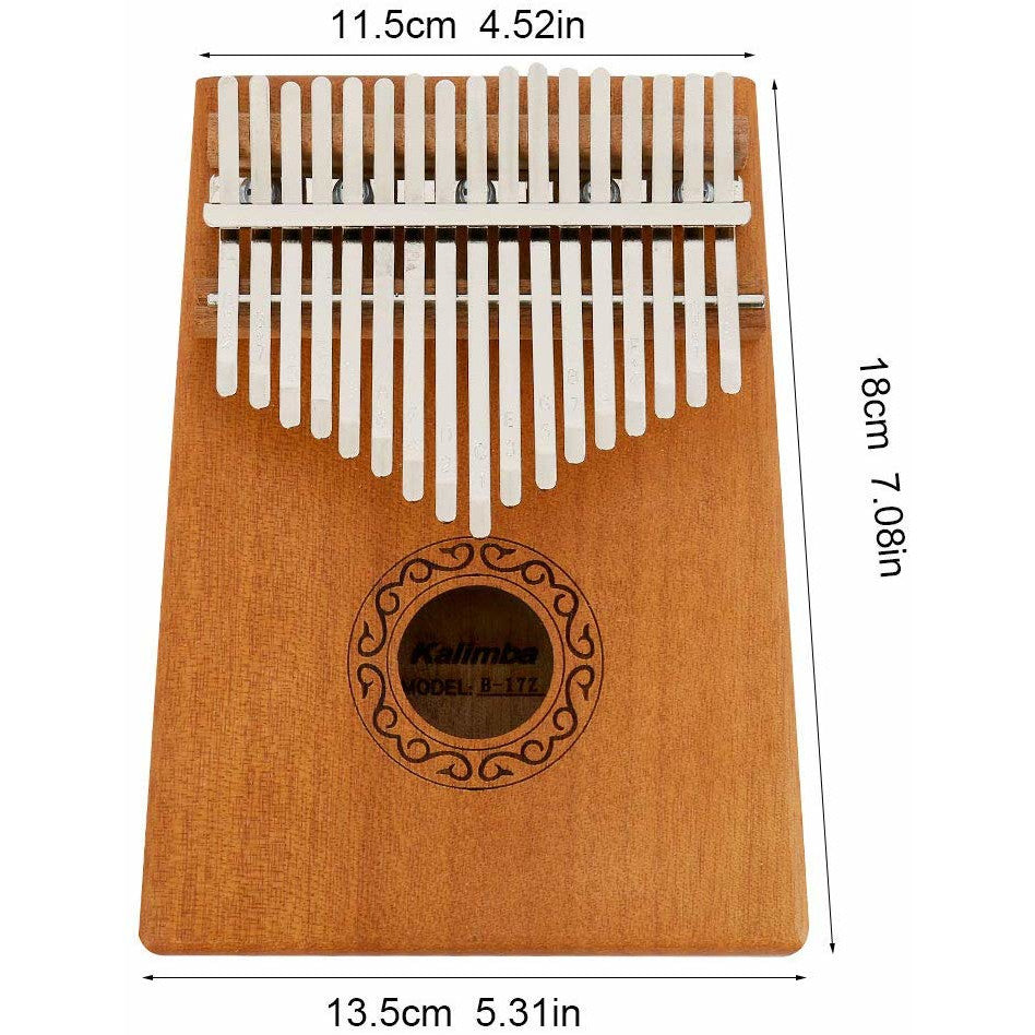 Kalimba , instrument Muzical cu 17 Note , KOA Wood, maro