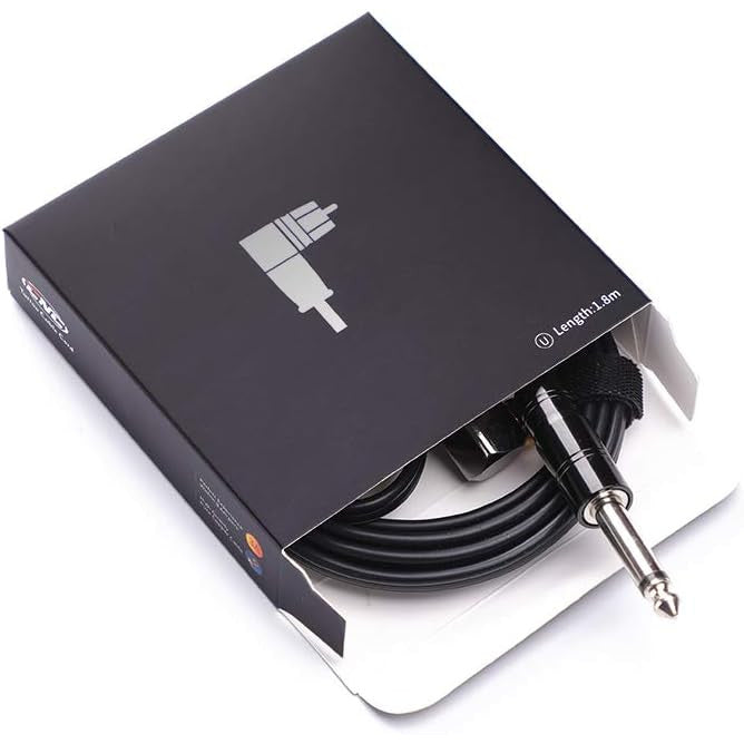 Cablu alimentare RCA HAWINK pentru aparat de tatuaj, cupru pur, silicon rezistent, 180 cm, clip cord pentru tattoo pen machine, conexiune stabila si flexibila, accesoriu studio tatuaj, negru (P315C-1)