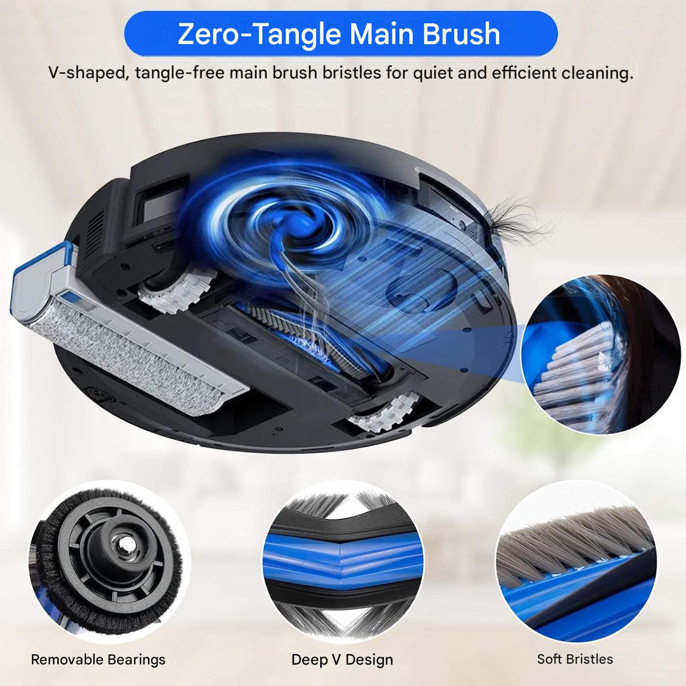 Set 26 accesorii compatibile Ecovacs Deebot T80 Omni, Pure Realm, perie principala, role mop, saci, filtre HEPA, perii laterale, pietre parfumate, piese de schimb robot aspirator