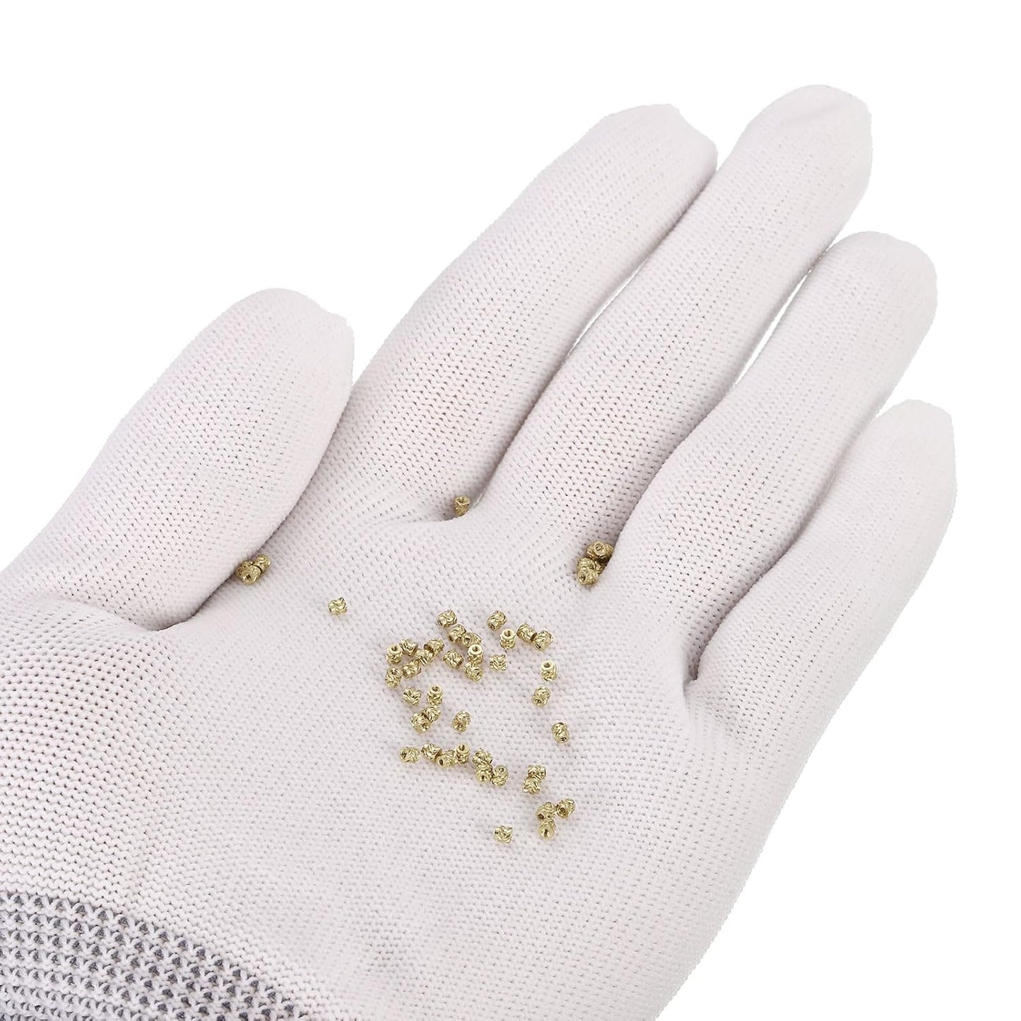 Insertii filetate din alama QUARKZMAN M1 x 0.25, 2 x 2 mm, set 100 buc, piulite termofixabile pentru imprimare 3D, insertii cu topire la cald, filet metric interior, montaj prin ultrasunete si injectie plastic, alama rezistenta la coroziune