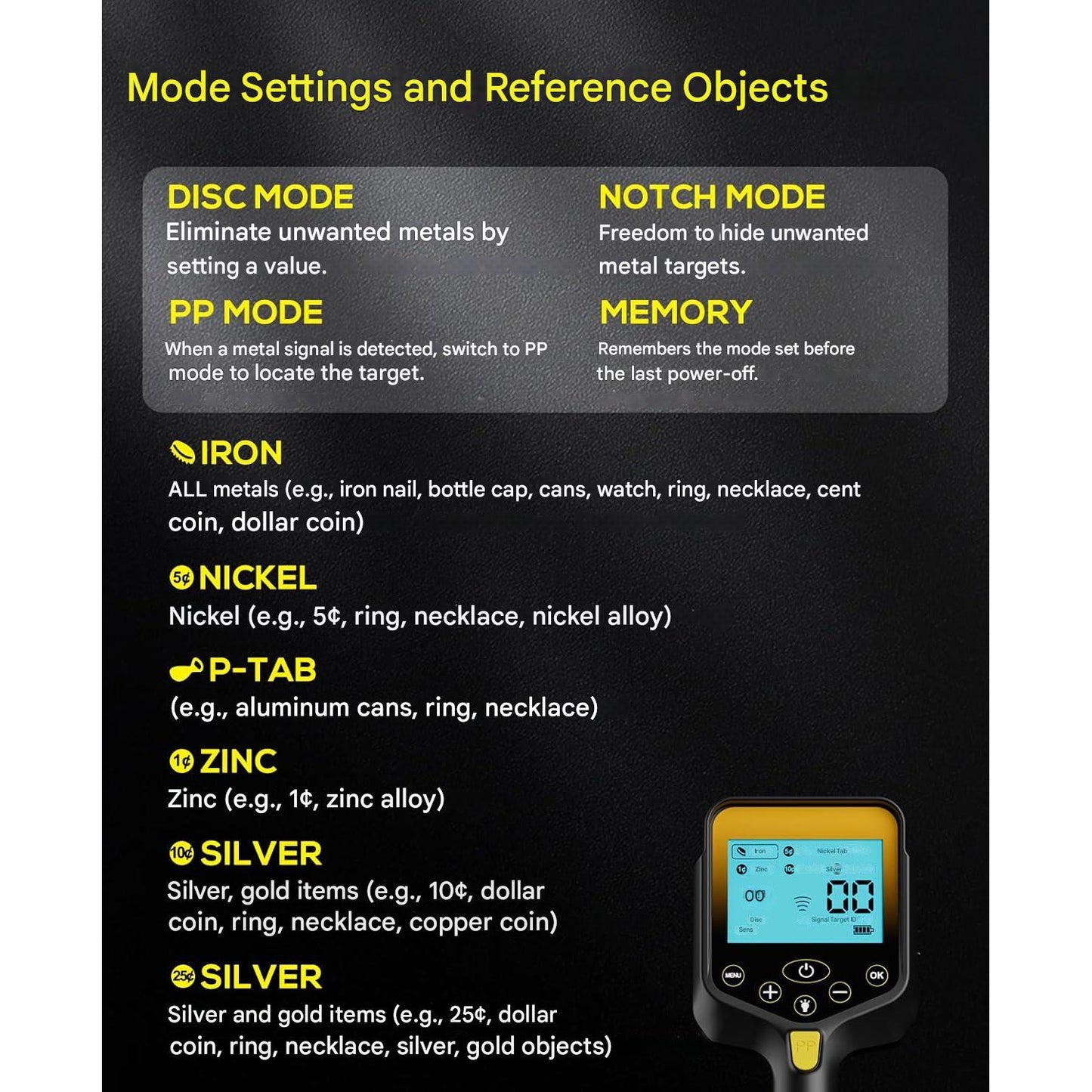 Detector de metale profesional, 25 cm adancime detectare, cu afisaj LCD, acumulator 2000 mAh, impermeabil IP68, pliabil, 24 x 18 cm, inaltime reglabila, OKESAM