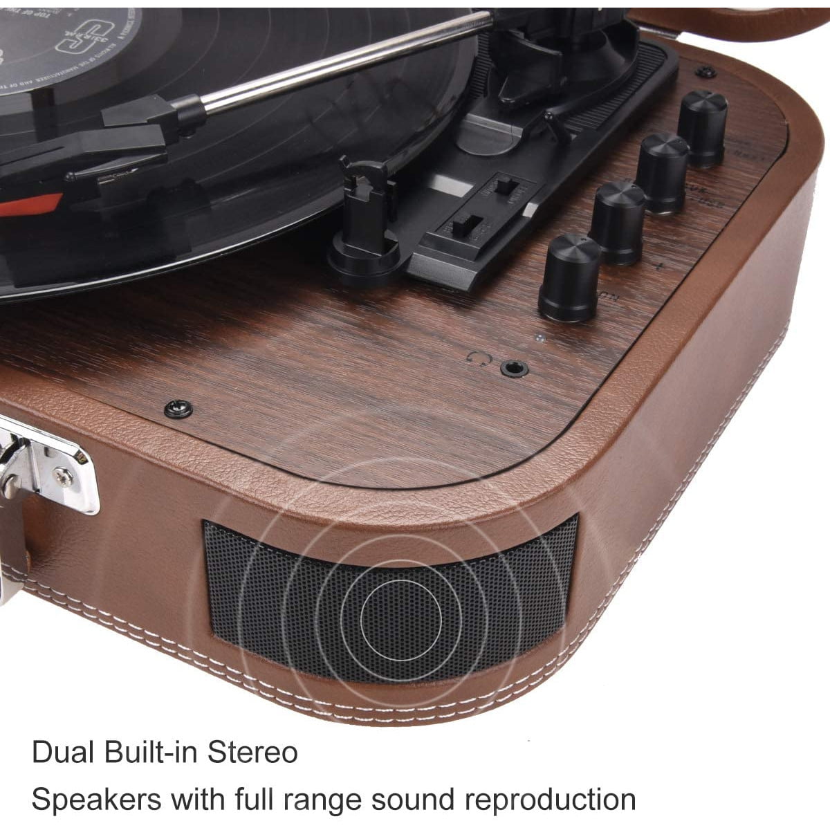Pick-up Voksun, bluetooth 5.0, AUX, USB, Card SD, boxe incorporate, design tip servieta