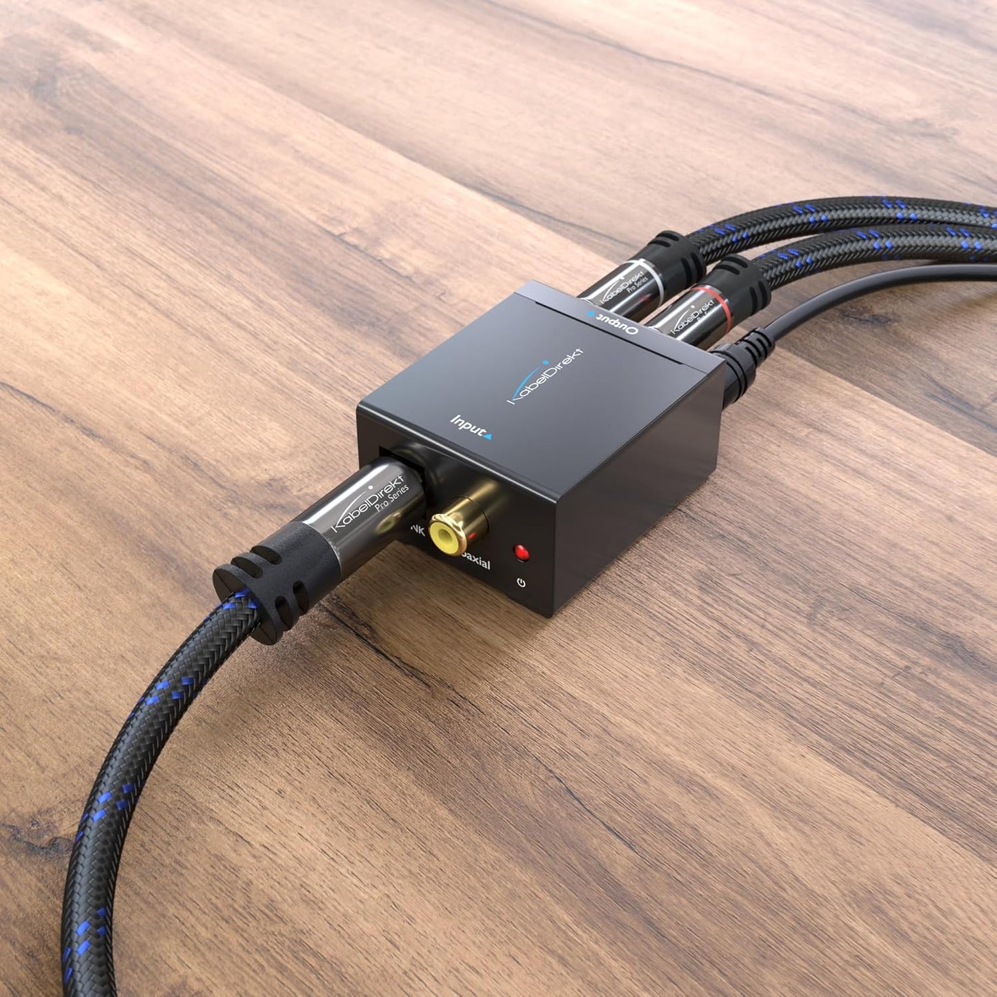 Cablu audio optic TOSLINK cu impletitura de nailon KabelDirekt - 15m - Cablu cu fibra optica pentru soundbar (TOSLINK, cablu digital S/PDIF, stereo/amplificator, home theater, Xbox One/PS4)