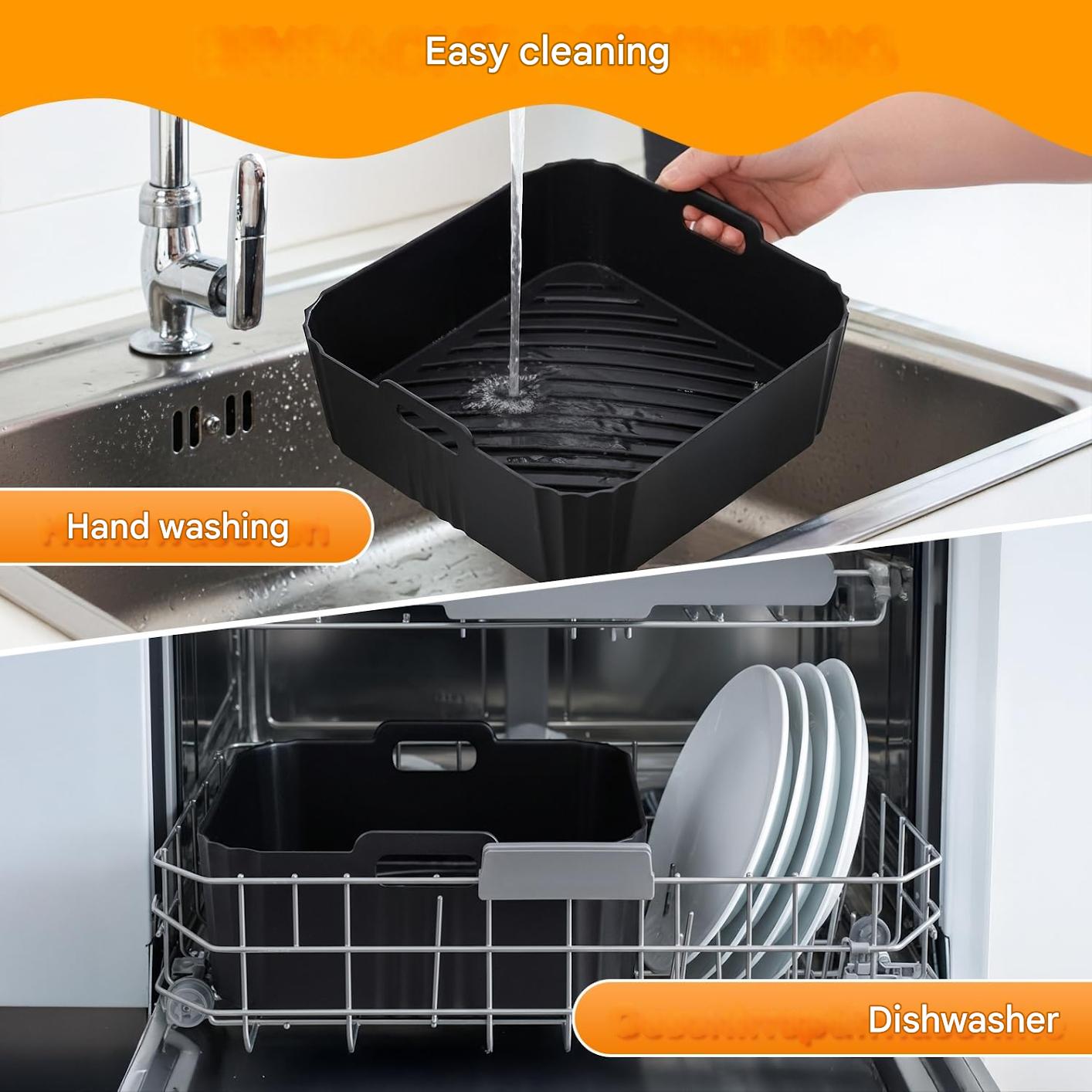 Set 23 accesorii pentru friteuza cu aer cald Philips Airfryer Dual Basket 3000/5000, cu tavi de silicon, forme de prajituri, 2 gratare, forma de vafe, suport paine, clesti