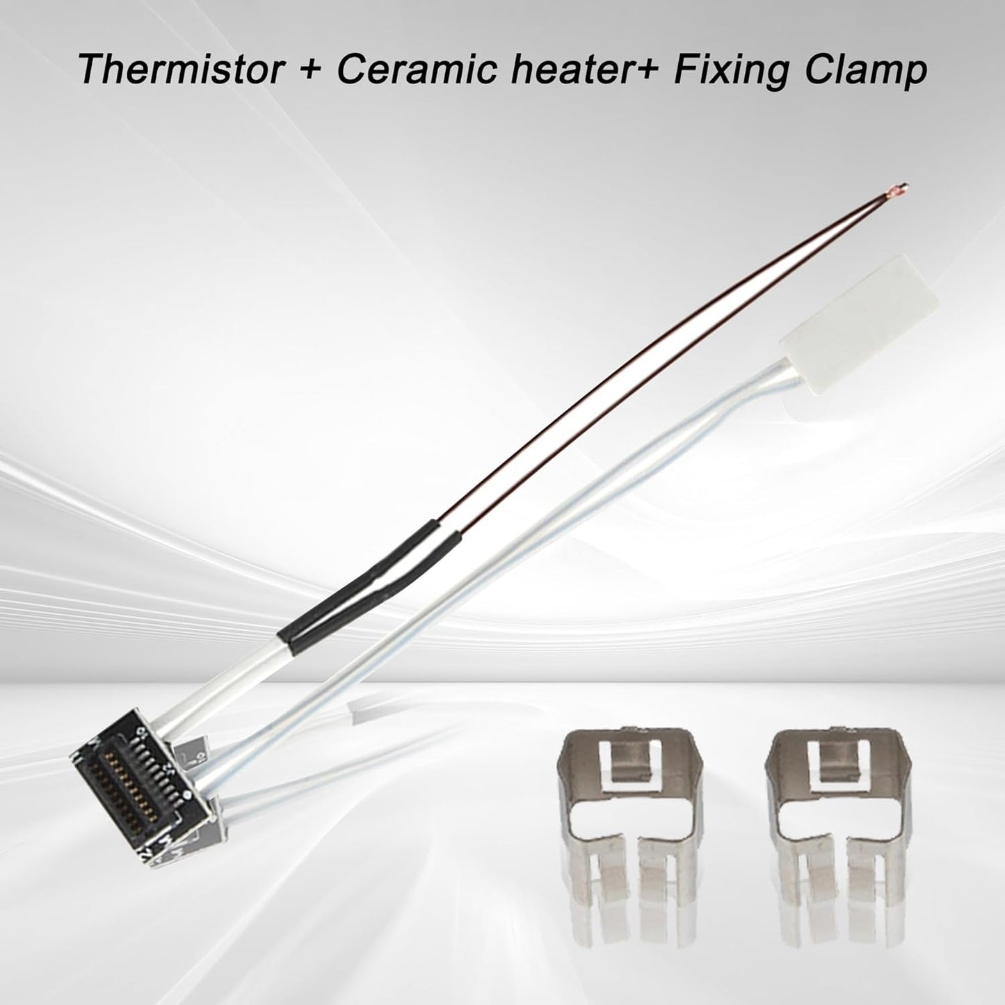 Set 2 incalzitoare ceramice si termistori pentru imprimanta 3D Bambu Lab P1P/P1S – termistor ceramic incalzire 24V 48W si senzor temperatura, compatibil PLA/ABS/PETG, performanta stabila si fiabila