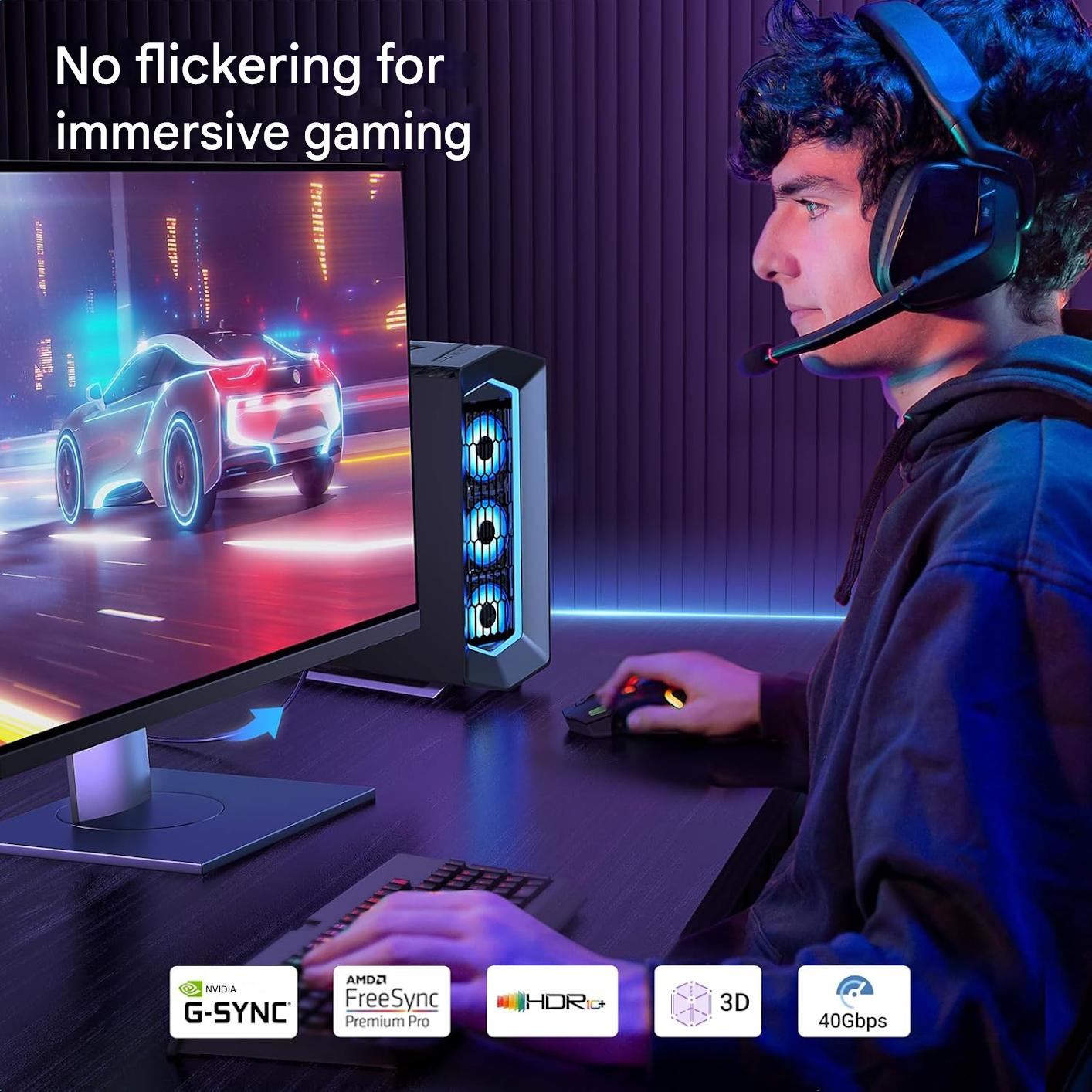 Cablu UGREEN DisplayPort 2.1 certificat VESA, de 2 m, suport 16K@30Hz, 8K@240Hz, 4K@240Hz, 40 Gbps, HDR, HDCP 2.2, DSC 1.2a, FreeSync/G-Sync, compatibil PC, monitor gaming, TV