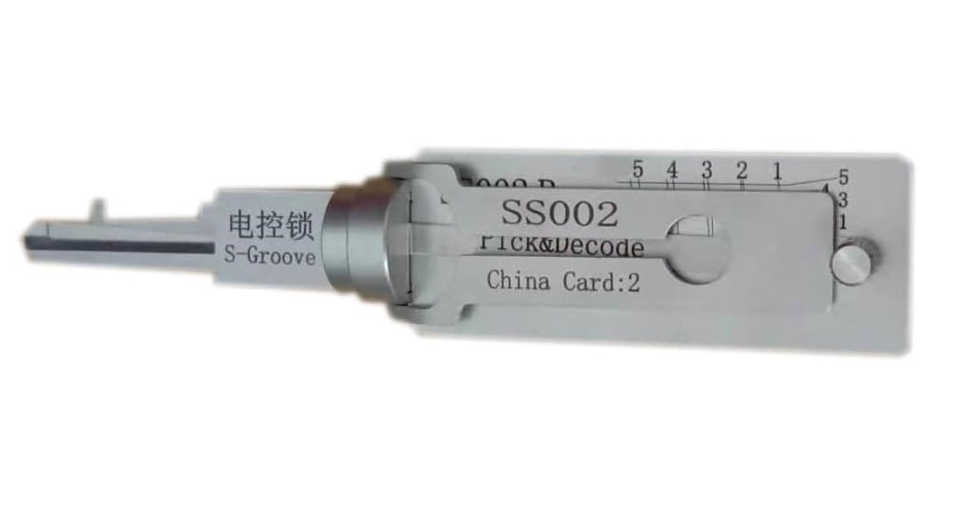 Instrument decoder, unealta deblocare usi SS002 2 in 1pentru deblocat/decodat yale autoturisme, profesional, multifunctional