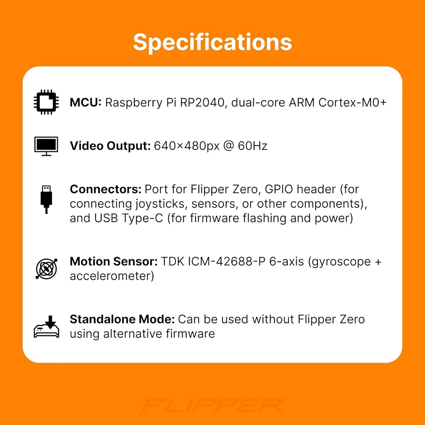Modul video game pentru Flipper Zero Pinball Zero, placa dezvoltare RP2040, iesire HDMI/USB 640x480 60Hz, senzor miscare 6 Axe ICM-42688-P, GPIO 14 pini, compatibil Raspberry Pi Pico, jocuri retro si proiecte DIY
