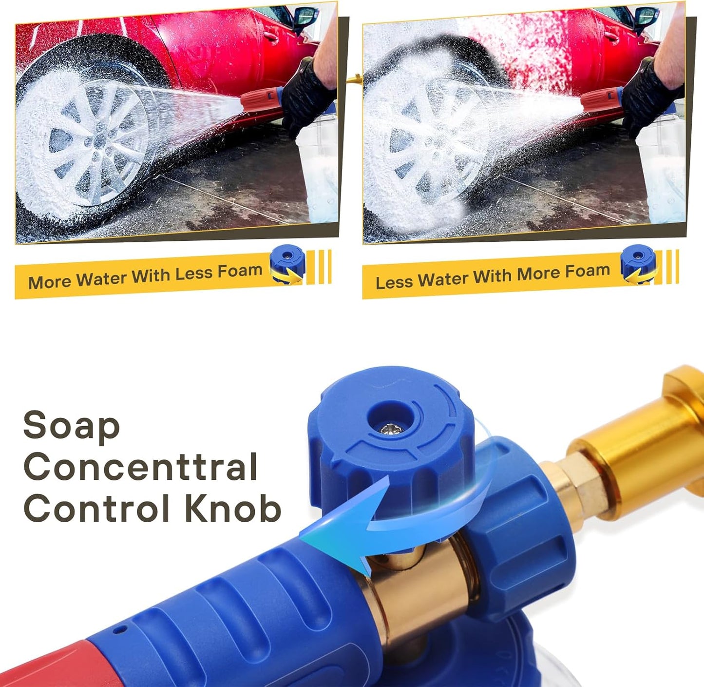 Lance spumare compatibila aparate Karcher, profesionala, duza reglabila, consistenta spuma ajustabila, capacitate de 1 litru, durabila, multifunctionala