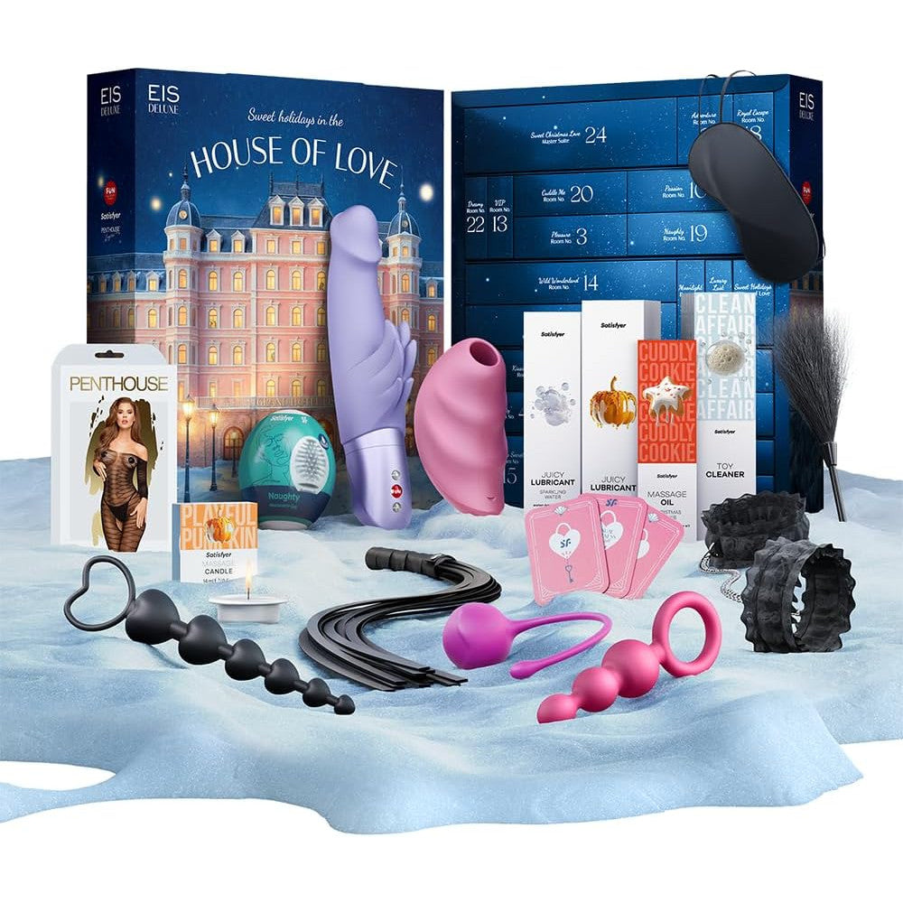 Calendar advent Erotic Deluxe EIS 2025 pentru adulti – 24 de cadouri si surprize senzuale pentru persoane singure si cupluri, cu jucarii intime premium