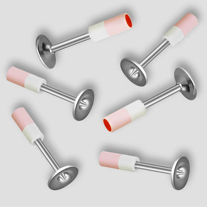 Set de 1000 cuie rotunde, bolturi pentru pistol de cuie manual, de 7.3 mm, durabile, rezistente la rugina, pentru beton, lemn, caramida, tavane, pereti, pardoseli