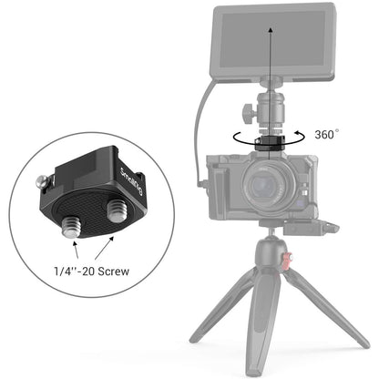 Adaptor Patina Rotativ 360° SmallRig 2819, 2x 1/4"-20, pentru camere foto-video