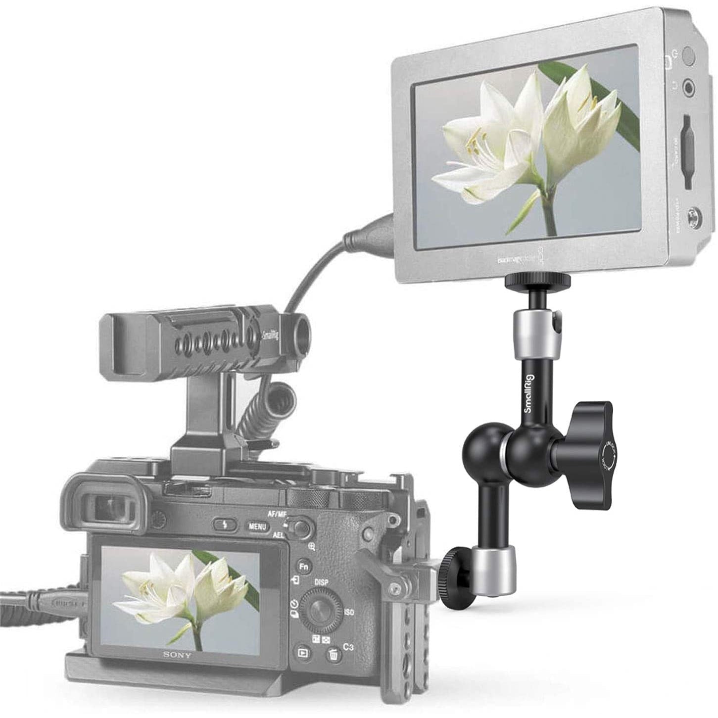 Brat articulat Smallrig 2065 pentru monitor video, camera EVF