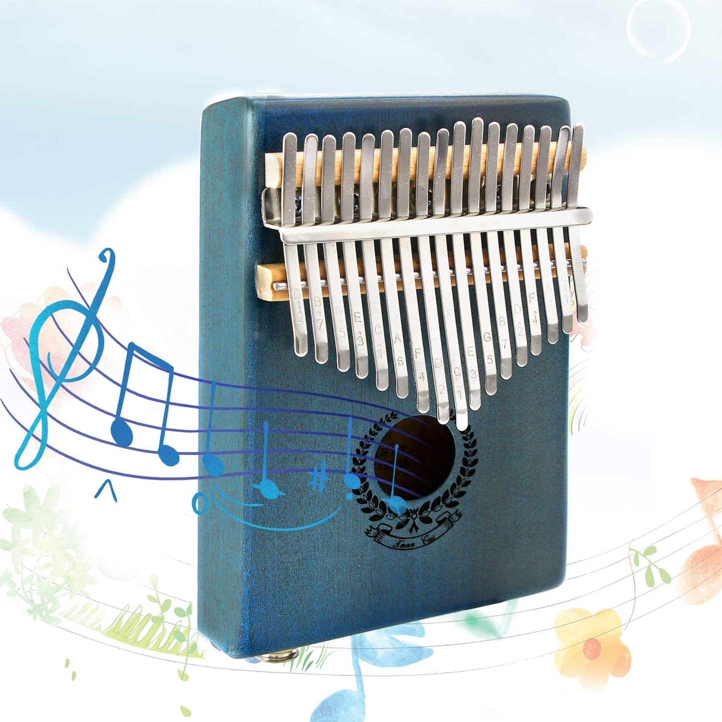 Kalimba electrica , instrument muzical cu 17 note, interfata de difuzor, mufa de 6mm