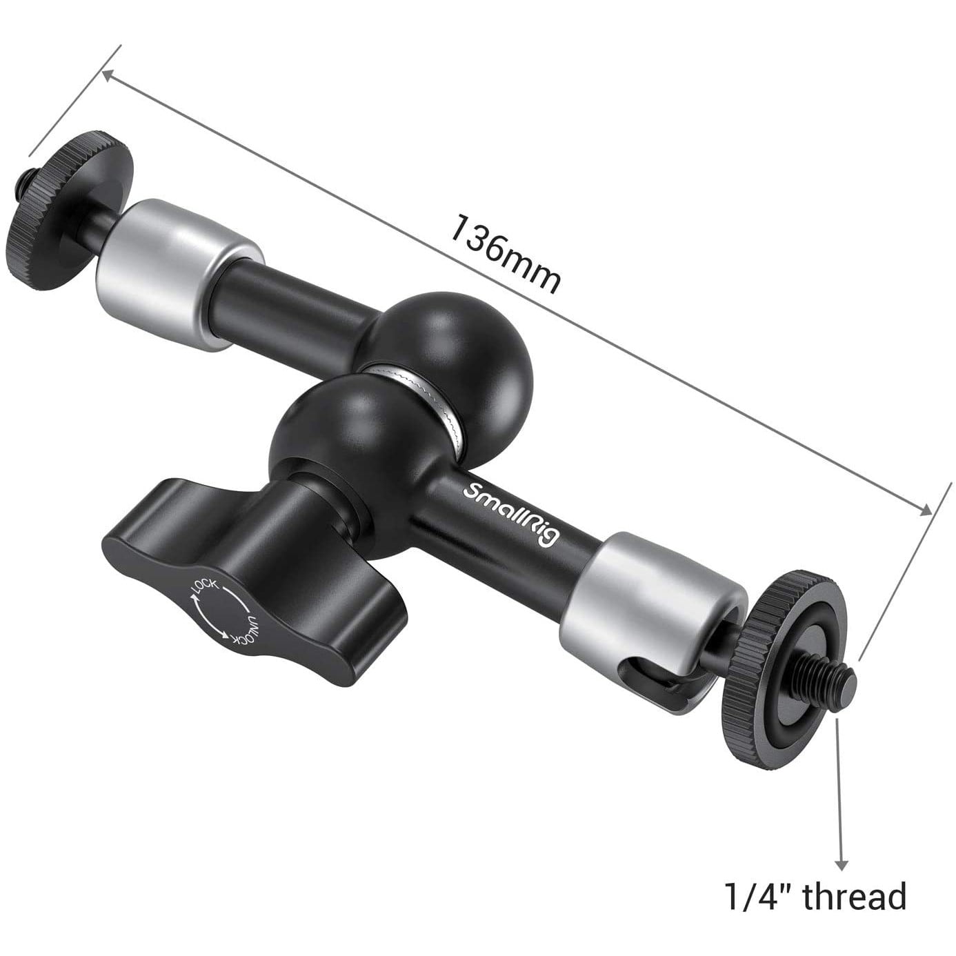 Brat articulat Smallrig 2065 pentru monitor video, camera EVF