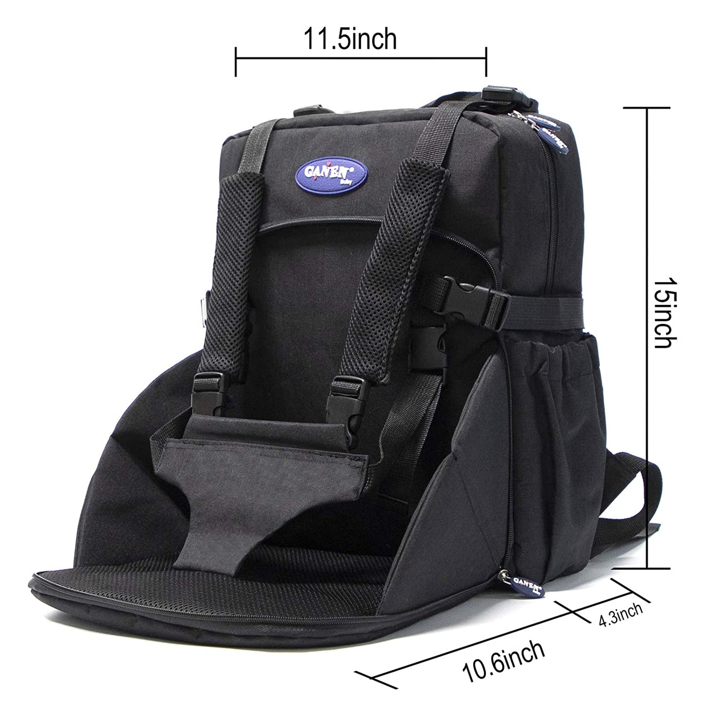Ghiozdan multifunctional cu port-bebe ,Aujelly , de mare capacitate, rucsac de calatorie, impermeabil, Negru