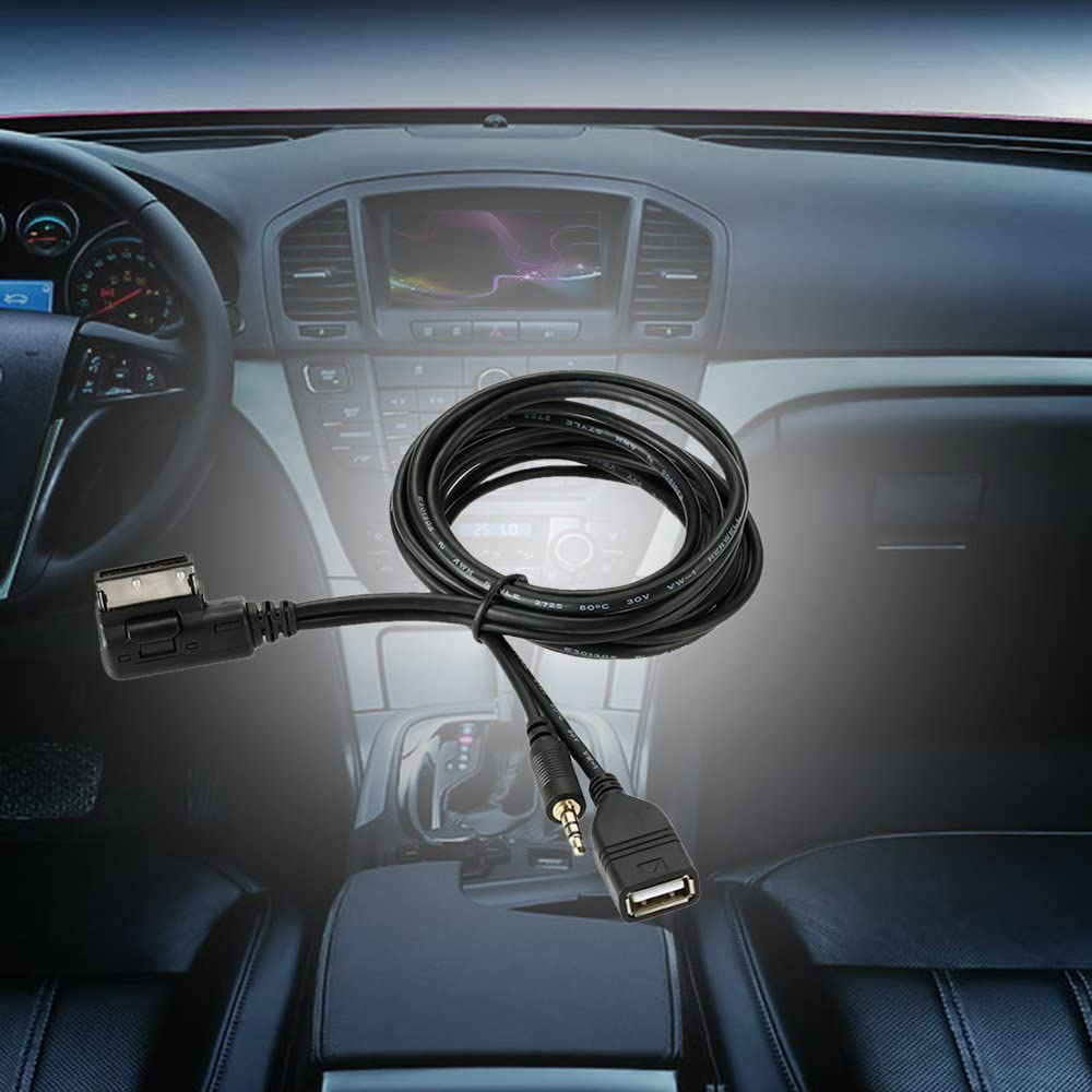 Cablu Adaptor AMI MMI USB aux 3.5 mm jack pentru Audi A3, S4, A5, S5, A6, S6, A7, A8, Q5, Q7, R8, Seat, Skoda, VW