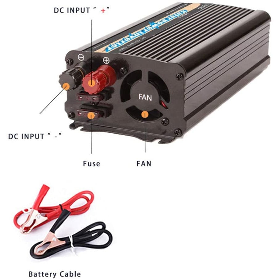 Invertor de tensiune , 500 W 12 V - 230 V