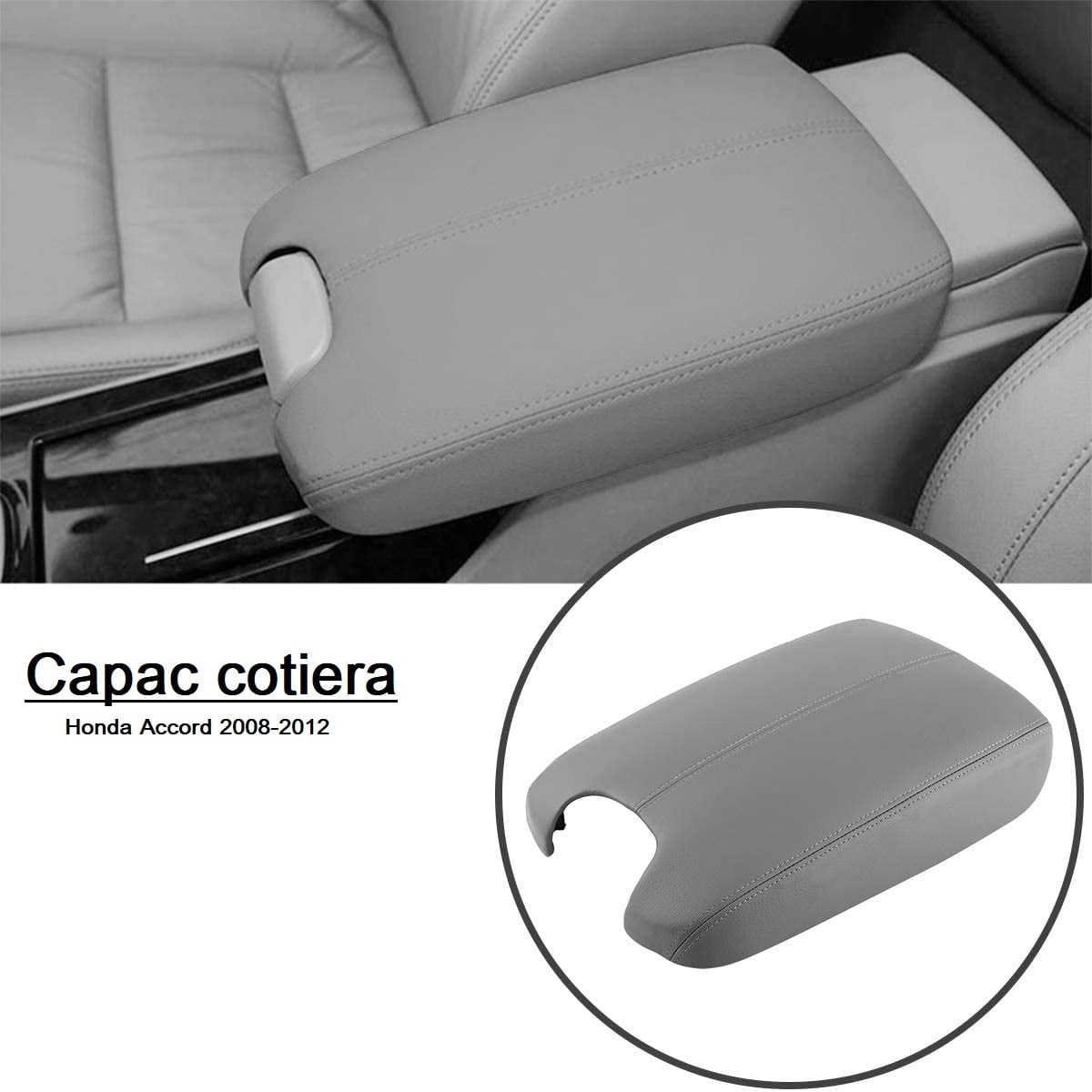 Capac cotiera auto, inlocuire capac cotiera pentru Honda Accord 2008, 2009, 2010, 2011, 2012 Culoare Gri