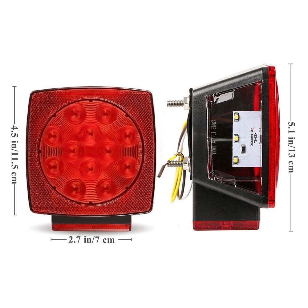 Set Complet , Stopuri si Semnalizari LED pentru Remorca, Platforma ,12V , rezistente la apa , Fir , Accesorii