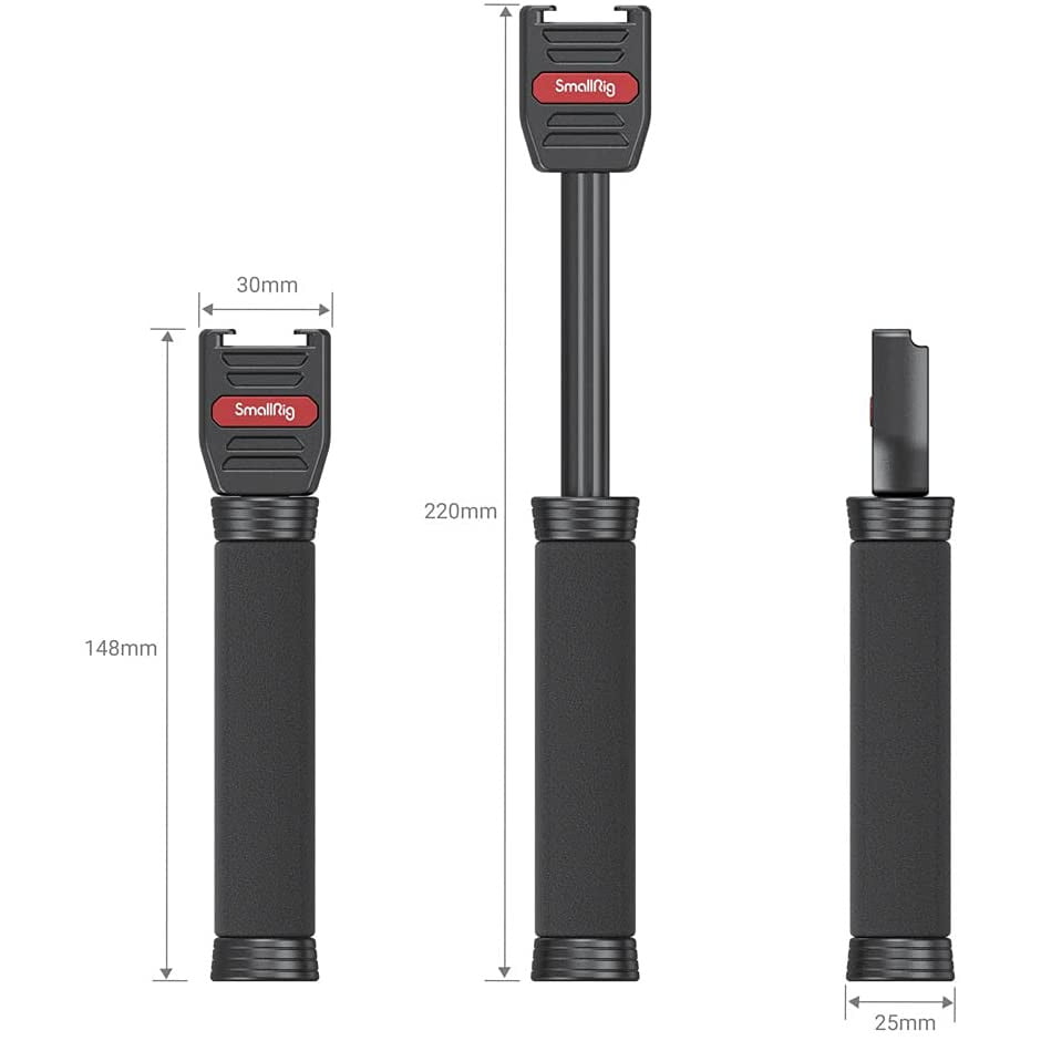 Maner Smallrig 3182 pentru Rode Wireless Go cu filer 1/4 inch pentru interviuri