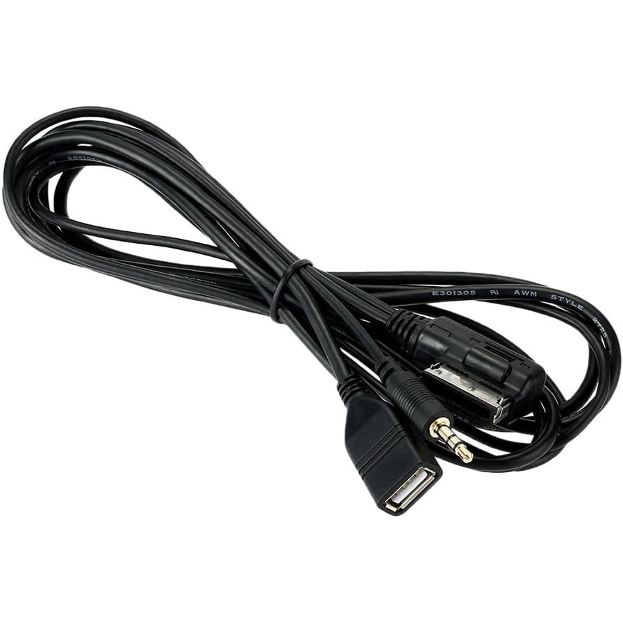 Cablu Adaptor AMI MMI USB aux 3.5 mm jack pentru Audi A3, S4, A5, S5, A6, S6, A7, A8, Q5, Q7, R8, Seat, Skoda, VW