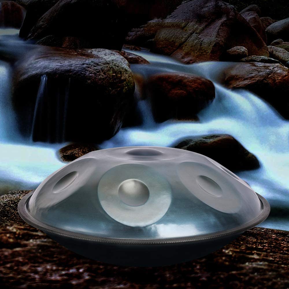 Instrument Muzical Handpan cu 9 note ,Hang drum cu Husa de transport si bete