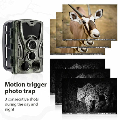 Camera de vanatoare cu senzor de miscare , HC-801A , 16 MP , full HD , 1080P , night vision , hunting camera , camera de supraveghere