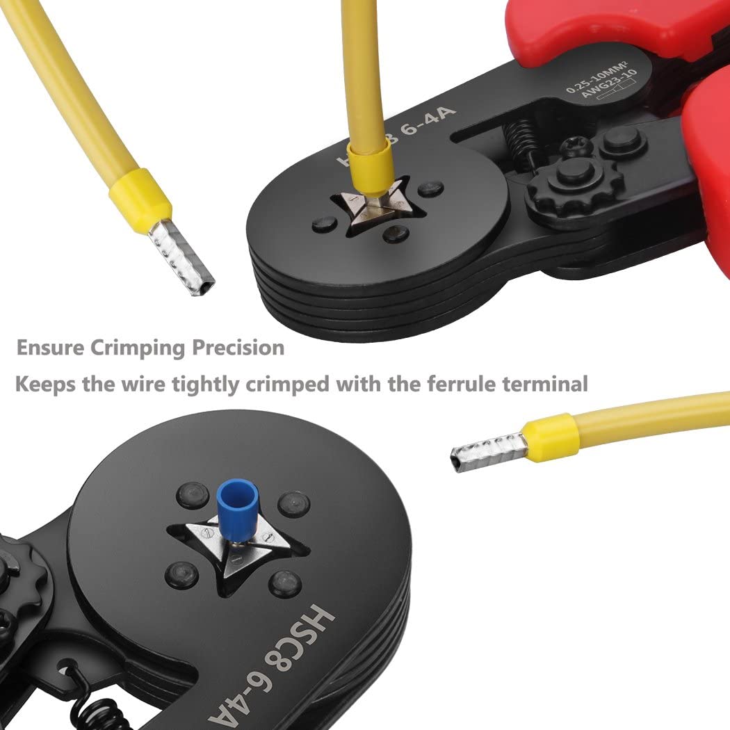Cleste sertizat pini connectori contine 1200 bucati terminale conductori 0,25-10 mm