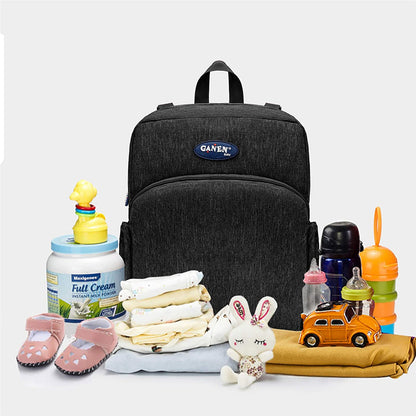 Ghiozdan multifunctional cu port-bebe ,Aujelly , de mare capacitate, rucsac de calatorie, impermeabil, Negru