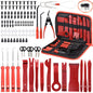 Trusa demontare interior auto, radio, trimuri, fete de usa, panou de bord, cu clipsuri, cu 139 piese si husa de protectie