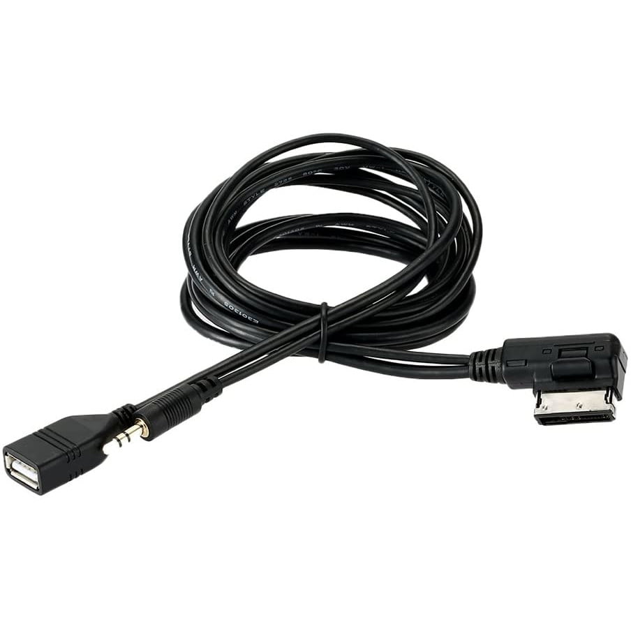 Cablu Adaptor AMI MMI USB aux 3.5 mm jack pentru Audi A3, S4, A5, S5, A6, S6, A7, A8, Q5, Q7, R8, Seat, Skoda, VW