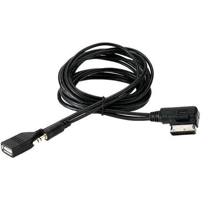 Cablu Adaptor AMI MMI USB aux 3.5 mm jack pentru Audi A3, S4, A5, S5, A6, S6, A7, A8, Q5, Q7, R8, Seat, Skoda, VW