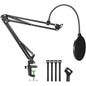 Set Brat cu menghina cu suport pentru microfon si Filtru ,stand Agptek , Profesional , Adjustabil