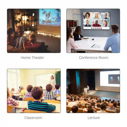 Ecran de proiectie videoproiector 120 inch motorizat, cu telecomanda, prindere in perete sau tavan, 244 x 183 cm, alb/negru