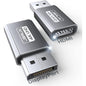 Set 2 adaptor DisplayPort la HDMI 4K, 4K@30Hz/2K@60Hz/1080p@120Hz, carcasa din aluminiu, design compact, mufa placata cu aur 24K, universal