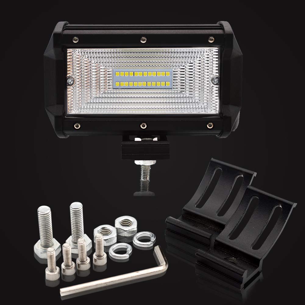 Set Proiectoare LED Off Road 5 Inch 72W Rezistente la apa pentru ATV-uri, Suv-uri